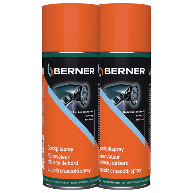 (2x) Original Berner Cockpitspray, seidenglänzend, 400ml Dosen